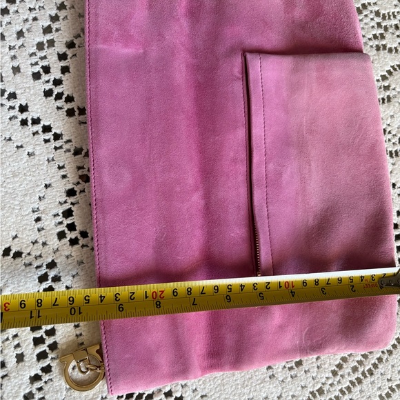 Salvatore Ferragamo “Masa” Suede Clutch - Picture 15 of 16